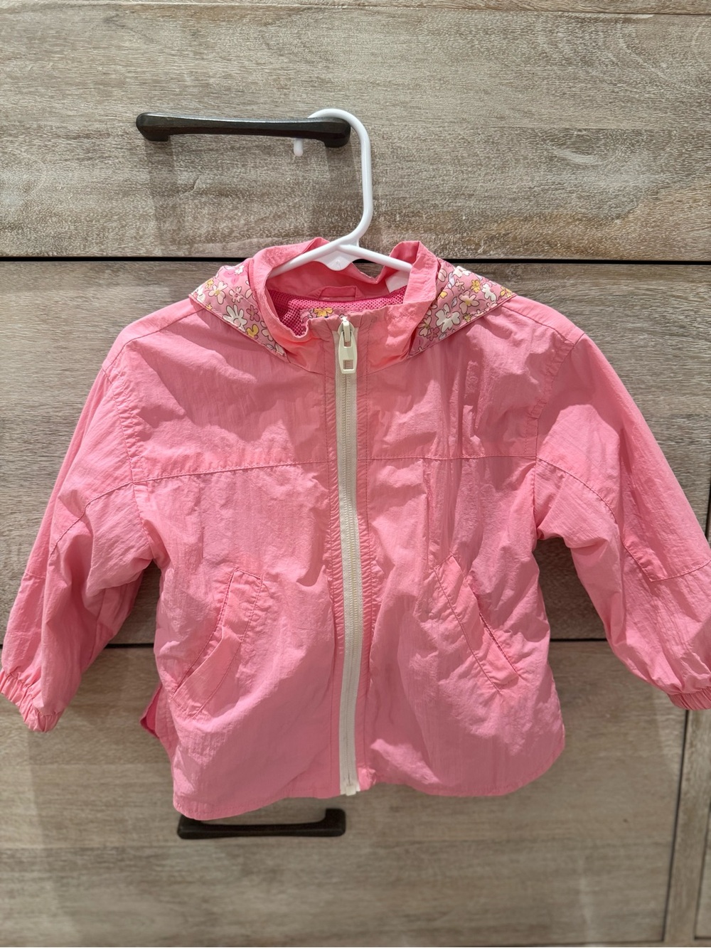Zara Pink Hooded Rain Jacket
